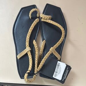 Reformation Parme Marin X Braided Sandal size 7